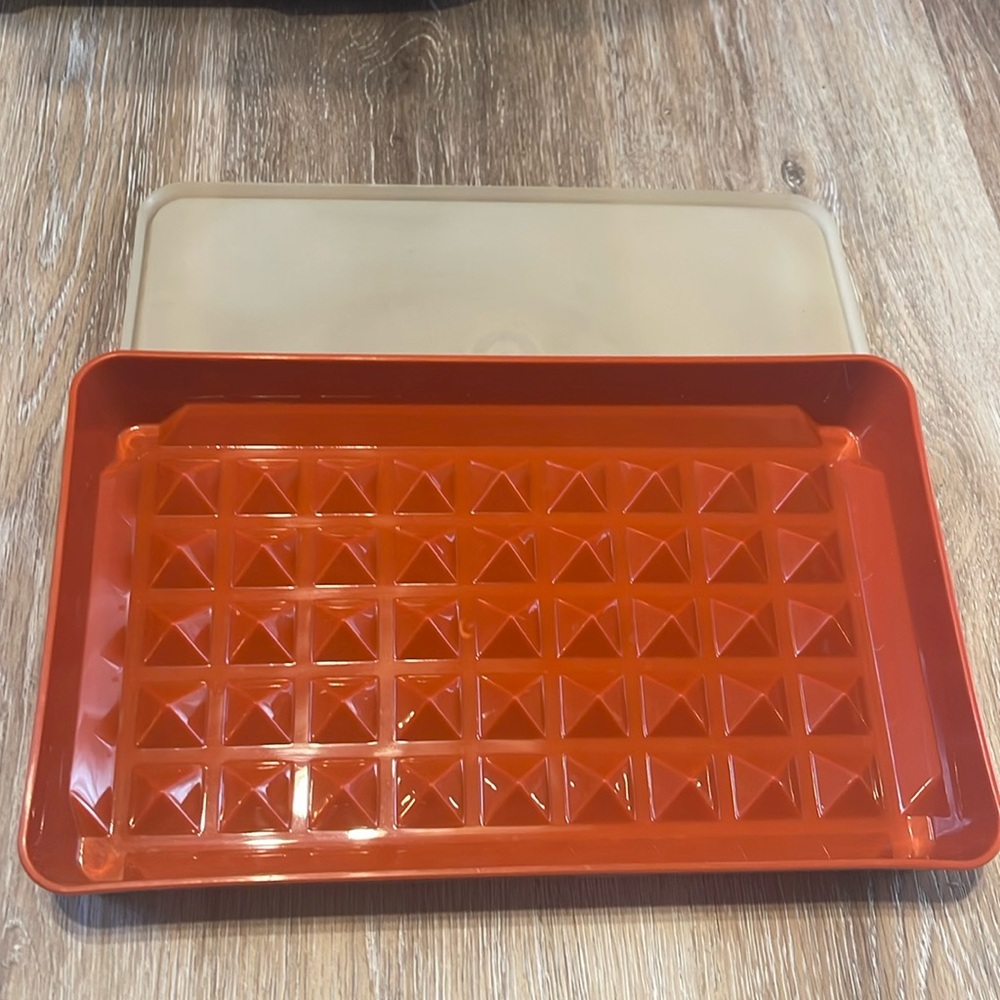 Vintage Tupperware Meat/Bacon/Hot Dog/Cold Cut Lidded Container